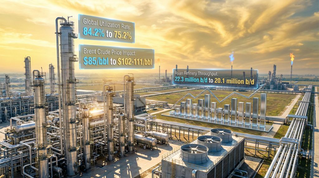 Global refinery capacity and energy utilization rates