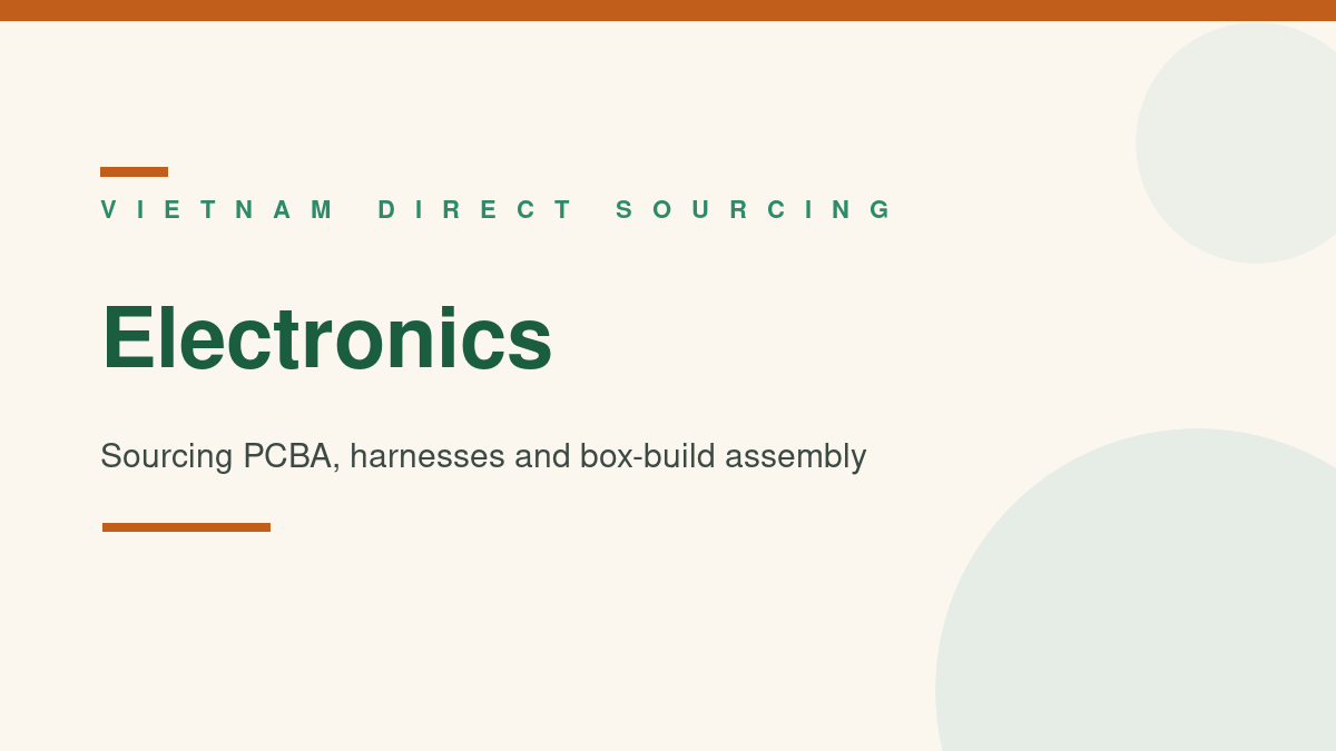 Electronic component manufacturers in Vietnam
